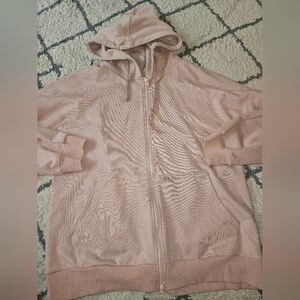 Nap Loungewear Cotton Zipper Hoodie With Oversized Hood Medium
